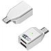 Adattatore Audio Da Lightning Femmina + Usb-c Femmina A Usb-c Maschio: Ascolta, Chiama E Ricarica White - Foto miniatura 2