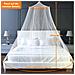 Zanzariera Da Letto Sospesa Bianca Kit Di Montaggio Senza Trapano - Foto miniatura 3