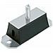 Supporto Antivibrante Rettangolare 200x40,perno M12 - Foto miniatura 1
