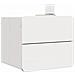 Comodino 2 pcs Bianco 39 x 34 x 33 cm Legno di pino massello - Foto miniatura 3