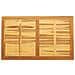 Piano Tavolo 120x70x2,2 cm Rettangolare in Legno Massello di Acacia - Foto miniatura 8