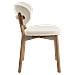 Set Di 2 Sedie Aura Beige In Tessuto Loop E Legno Chiaro - Foto miniatura 3