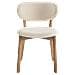 Set Di 2 Sedie Aura Beige In Tessuto Loop E Legno Chiaro - Foto miniatura 4