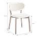 Set Di 2 Sedie Aura Beige In Tessuto Loop E Legno Chiaro - Foto miniatura 2