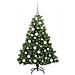 Albero di Natale artificiale con 150 LED Verde 120 cm PE e PVC - Foto miniatura 3