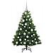 Albero di Natale artificiale con 150 LED Verde 120 cm PE e PVC - Foto miniatura 4