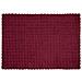 Coperta in Pelliccia di Coniglio Finta 4 pcs Rosso Bordeaux - Foto miniatura 6
