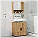 Set di mobili per il bagno con porta 2 pcs Rovere artigianale - Foto miniatura 4