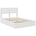 Letto con Contenitore Bianco 160 x 200 cm Legno multistrato - Foto miniatura 4