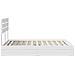 Letto con Contenitore Bianco 160 x 200 cm Legno multistrato - Foto miniatura 9