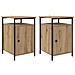 Armadio da Notte 2 pcs Rovere artigianale 40 x 42 x 60cm - Foto miniatura 1