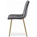 Sedia TYRA in velluto grigio scuro con gambe in legno x4 - Foto miniatura 5