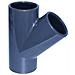 Raccordo Pvc A T 45° Con Manicotto 63 Mm Pn10 Per Tubi Pvc - Foto miniatura 1