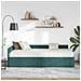 Struttura Letto Angolare con Materasso 2 pcs Verde Tessuto - Foto miniatura 3