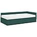 Struttura Letto Angolare con Materasso 2 pcs Verde Tessuto - Foto miniatura 4
