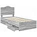Struttura del letto con cassetto Grigio Sonoma 90 x 200 cm - Foto miniatura 5