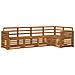Set divani 5 pcs Naturale Legno di Acacia Massello - Foto miniatura 1