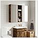 Armadio da bagno a muro Quercia Affumicata 20 x 14 x 70 cm - Foto miniatura 5