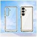 Custodia In Silicone Outer Space Con Cornice Gel Per Samsung Galaxy S25 - Trasparente Nera - Foto miniatura 2