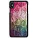 Custodia Nera Per Iphone Xs Max Con Motivo Floreale - Foto miniatura 2