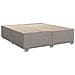 Letto box spring con materasso Tortora 180 x 200 cm Tessuto - Foto miniatura 3