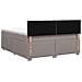 Letto box spring con materasso Tortora 180 x 200 cm Tessuto - Foto miniatura 8