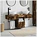 Set di mobili per il bagno 3 pz Rovere Fumo - Foto miniatura 5