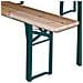 Set Birreria 3 Gambe Panche Da Bar In Legno Pieghevole Cm 220X70 Cm - Foto miniatura 3