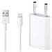 Adattatore Alimentatore Di Rete Usb Md813 A1400 1a 5w Spina Carica Batteria Con Cavo Dati Lightning 8 Pin Md818 Per Iphone 5, 5c, 5s, Ipod Touch 5g, Ipod Nano 7g (in Bulk, Senza Blister)  - Foto miniatura 1