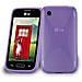 Lg L40 / L40 Dual Custodia Silicone Tpu Disegno X In Lila Orchidea Morbida Cover Protettiva Super Sottile Con Bordo Protezione Back Case Ultra Slim Gel Bumper Fina Antiurto Guscio - Foto miniatura 1