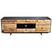 Pinus Black - Porta Tv In Pino Riciclato - Foto miniatura 4