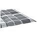 Cuscino Per Sdraio A Quadri Grigi 200x60x4 Cm In Tessuto - Foto miniatura 4