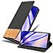 Custodia Compatibile Con Samsung Galaxy Note 10 In Nero Marrone - Coperchio Protettiva Con Chiusura Magnetica, Funzione Stand E Tasca Per Le Carte - Foto miniatura 1