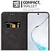 Custodia Compatibile Con Samsung Galaxy Note 10 In Nero Marrone - Coperchio Protettiva Con Chiusura Magnetica, Funzione Stand E Tasca Per Le Carte - Foto miniatura 4