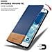 Custodia Compatibile Con Samsung Galaxy Note Edge In Blu Scuro Marrone - Coperchio Protettiva Con Chiusura Magnetica, Funzione Stand E Tasca Per Le Carte - Foto miniatura 6