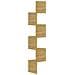 Scaffale Angolare a Muro Rovere Sonoma 19x19x123 cm Multistrato - Foto miniatura 6