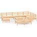Set Salotto da Giardino 11 pz in Legno Massello di Pino - Foto miniatura 1