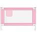 Sponda Letto di Sicurezza per Bambini Rosa 120x25 cm Tessuto - Foto miniatura 3