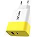 Pantone PT-PDAC02Y Caricabatterie per dispositivi mobili Bianco, Giallo Interno - Foto miniatura 1