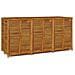 Contenitore Da Giardino 210x87x104 Cm Legno Massello Di Acacia - Foto miniatura 2