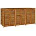 Contenitore Da Giardino 210x87x104 Cm Legno Massello Di Acacia - Foto miniatura 3