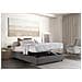 Letto Matrimoniale Chloe, Letto Contenitore Con Rivestimento In Tessuto, 100% Made In Italy, Apertura Frontale, Adatto Per Materasso Cm 140x200, Grigio - Foto miniatura 2