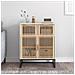 Credenza Bianca 60x30x75 Cm In Legno Multistrato - Foto miniatura 1
