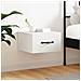 Comodino A Muro Bianco 35x35x20 Cm - Foto miniatura 1