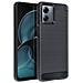 Custodia B-case Tpu Silicone Cover Case Per Motorola Moto G14 Carbon Metal Black - Foto miniatura 5
