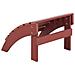 Poggiapiedi Da Giardino Rosso Per Sedia Adirondack - Foto miniatura 6