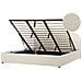 Letto Contenitore Bouclé Quillien 180 X 200 Cm Beige Chiaro - Foto miniatura 9