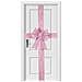 Fiocco Natalizio Rosa Fuoriporta Decorazione Di Natale 49x52cm Addobbo Per Porta - Foto miniatura 2
