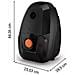 Aspirapolvere A Traino Nero /arancione Da 900 W E 79 Db - Ro4934ea - Foto miniatura 6