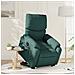 Poltrona Alzapersona Reclinabile Elettrica Verde Scuro Tessuto - Foto miniatura 1